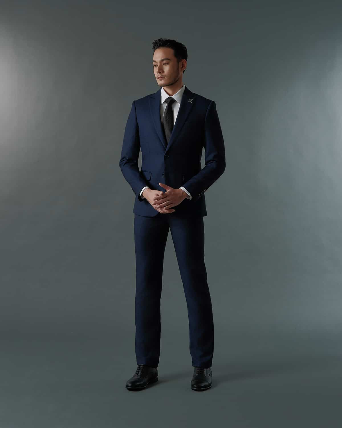 THE ARTHUR SINGLE BREASTED SUIT (NAVY BLUE)