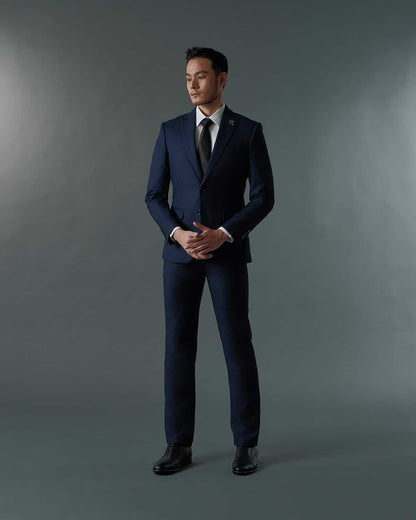 THE ARTHUR SINGLE BREASTED SUIT (NAVY BLUE)