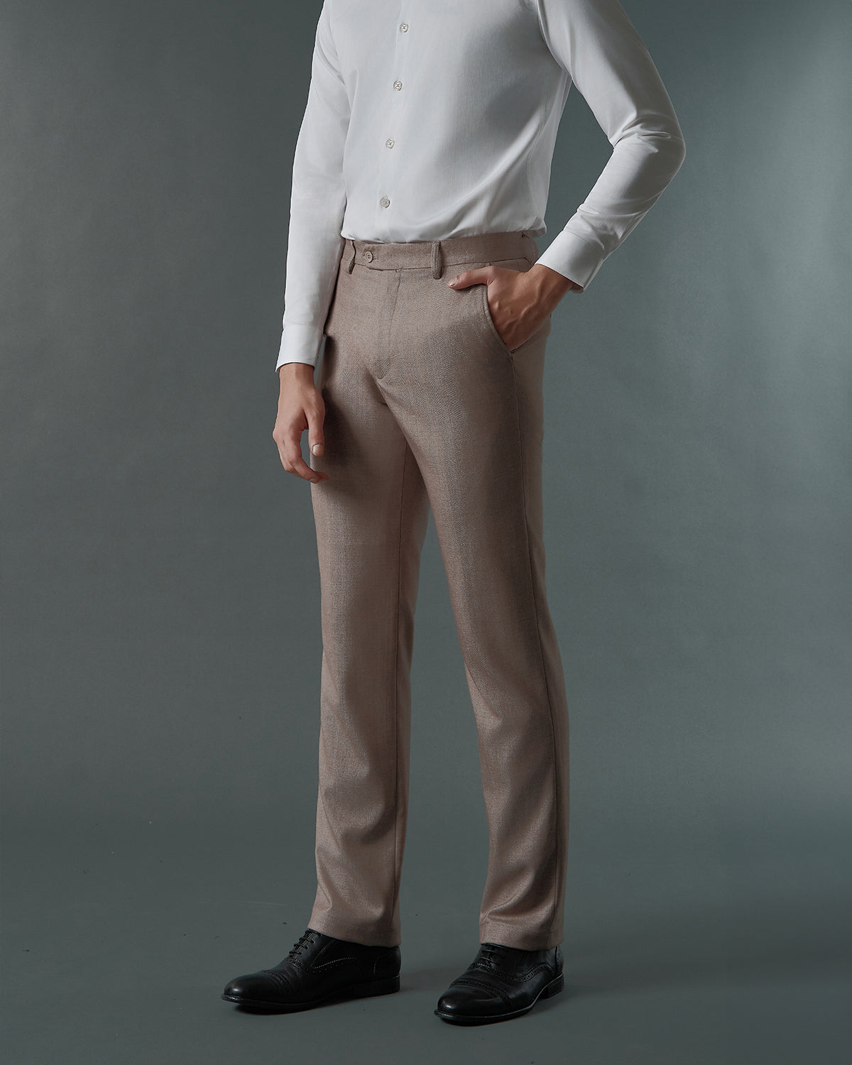 THE ALDEN SINGLE BREASTED SUIT (ALMOND BEIGE)