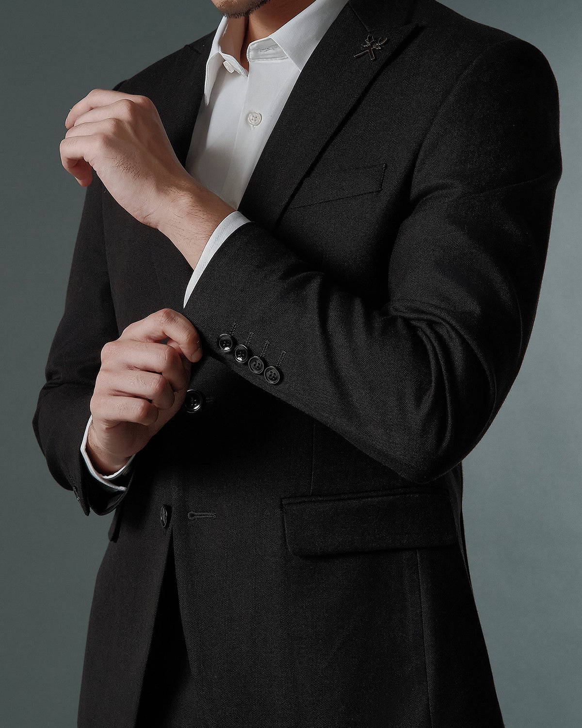 THE ALDEN SINGLE BREASTED SUIT (BLACK)