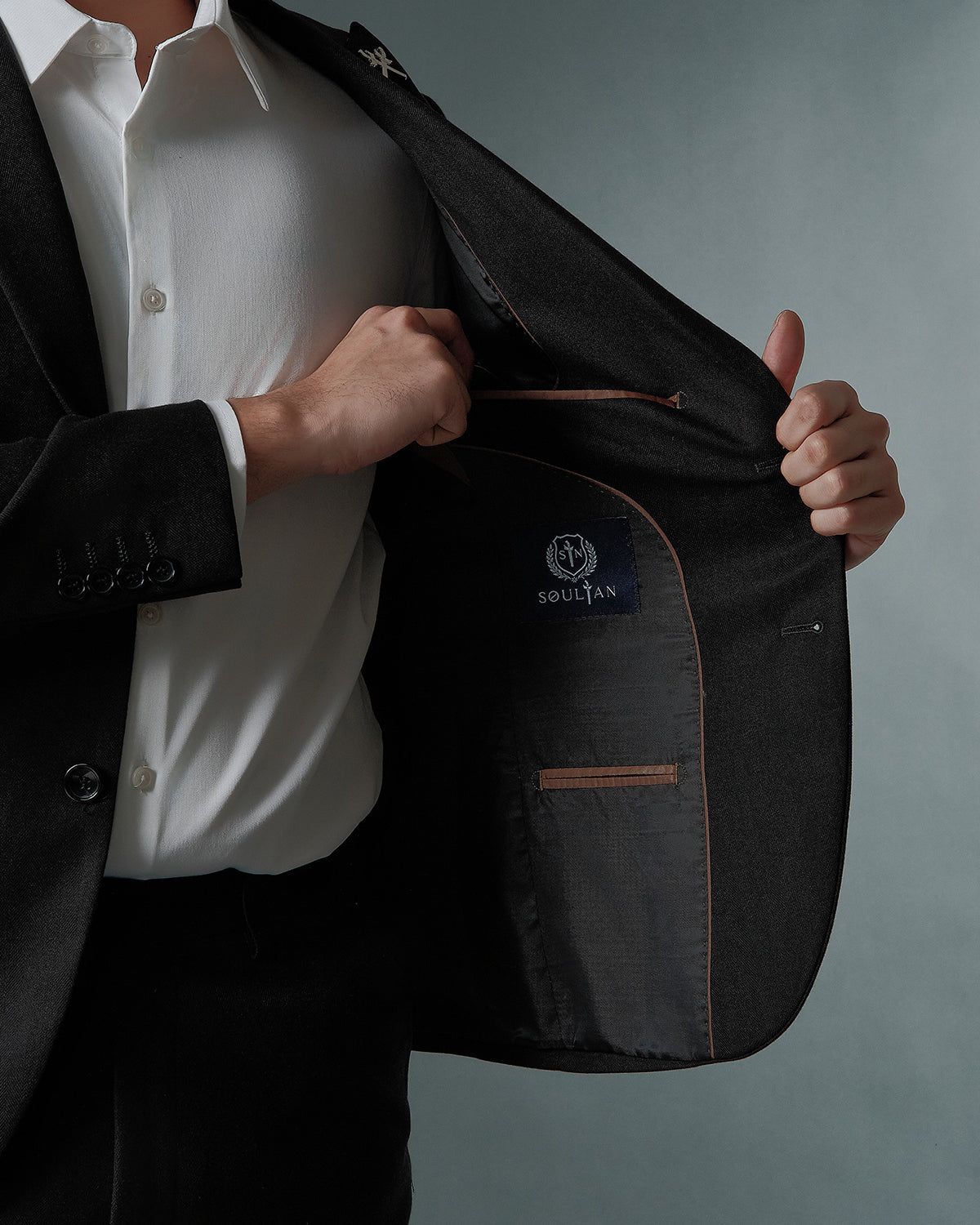 THE ALDEN SINGLE BREASTED SUIT (BLACK)