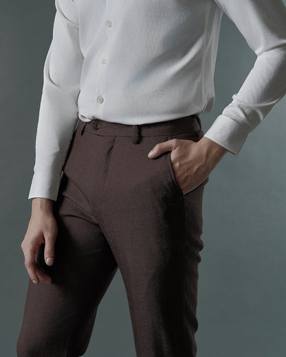THE ALDEN SINGLE BREASTED SUIT (ASH BROWN)