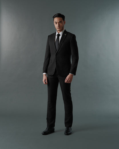 THE SAVILE SINGLE BREASTED SUIT (BLACK)