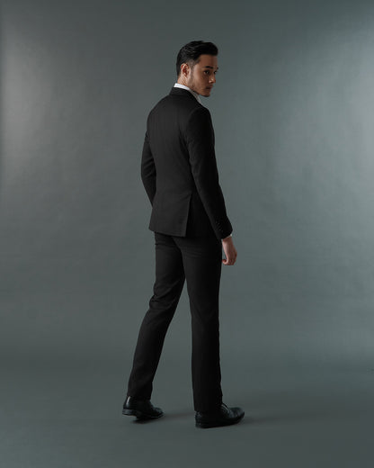 THE SAVILE SINGLE BREASTED SUIT (BLACK)