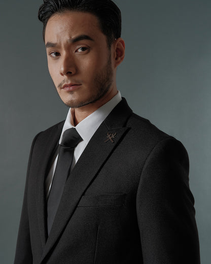 THE SAVILE SINGLE BREASTED SUIT (BLACK)