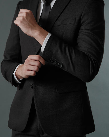 THE SAVILE SINGLE BREASTED SUIT (BLACK)