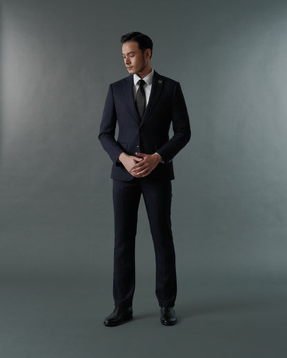 THE SAVILE SINGLE BREASTED SUIT (DARK BLUE)