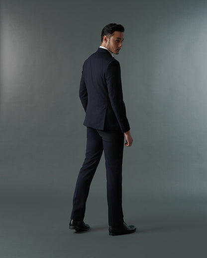 THE SAVILE SINGLE BREASTED SUIT (DARK BLUE)