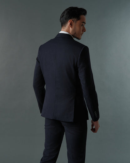 THE SAVILE SINGLE BREASTED SUIT (DARK BLUE)