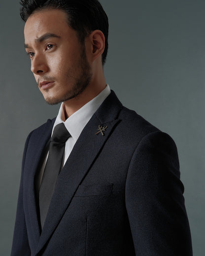 THE SAVILE SINGLE BREASTED SUIT (DARK BLUE)