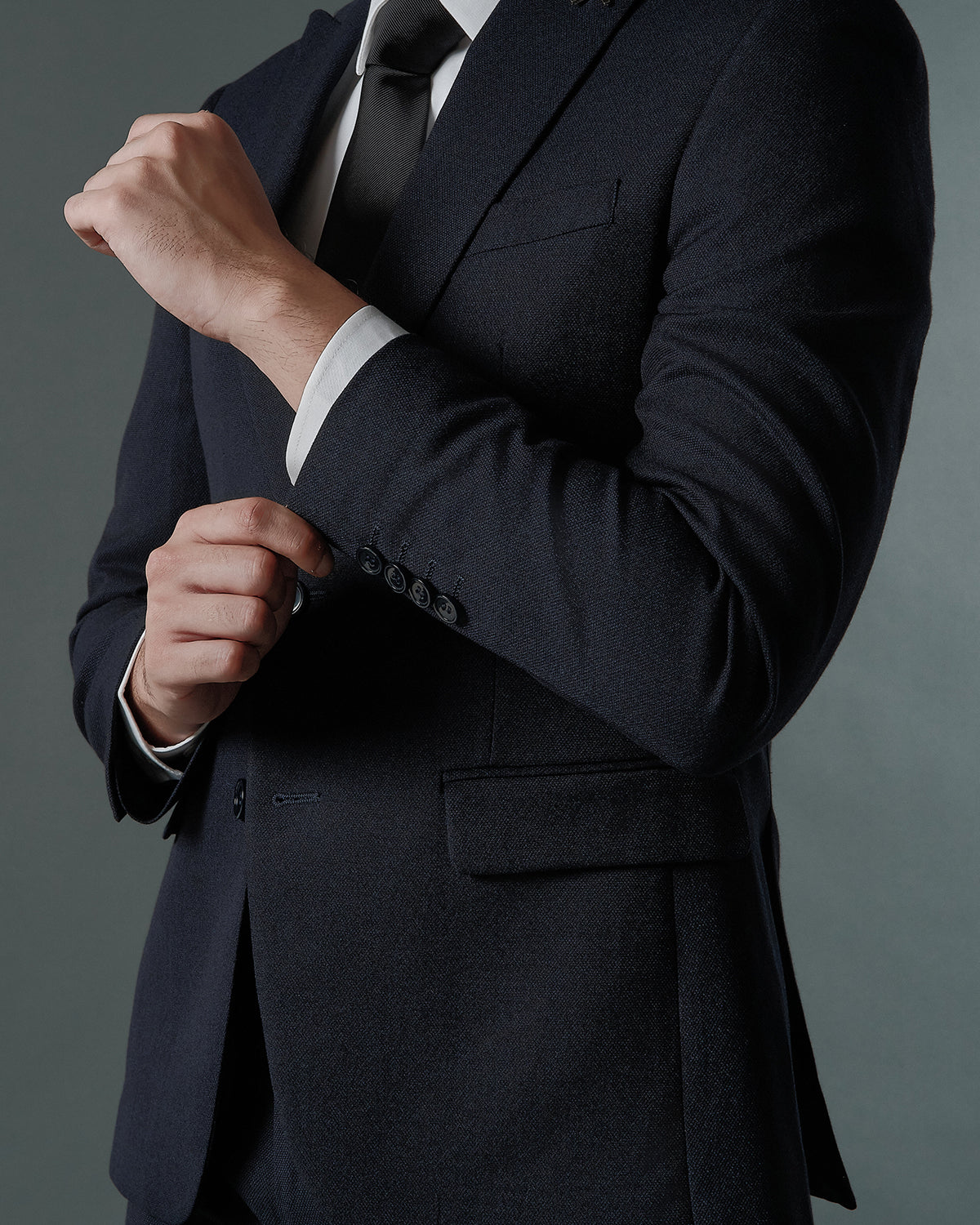 THE SAVILE SINGLE BREASTED SUIT (DARK BLUE)