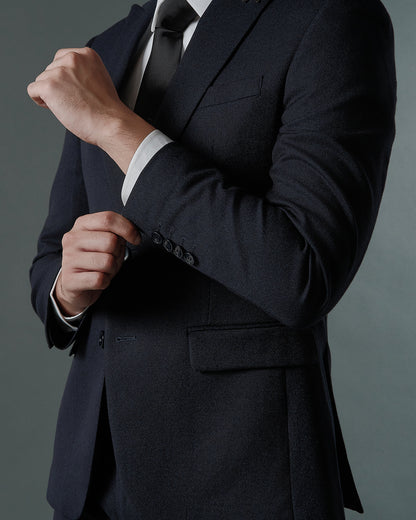 THE SAVILE SINGLE BREASTED SUIT (DARK BLUE)