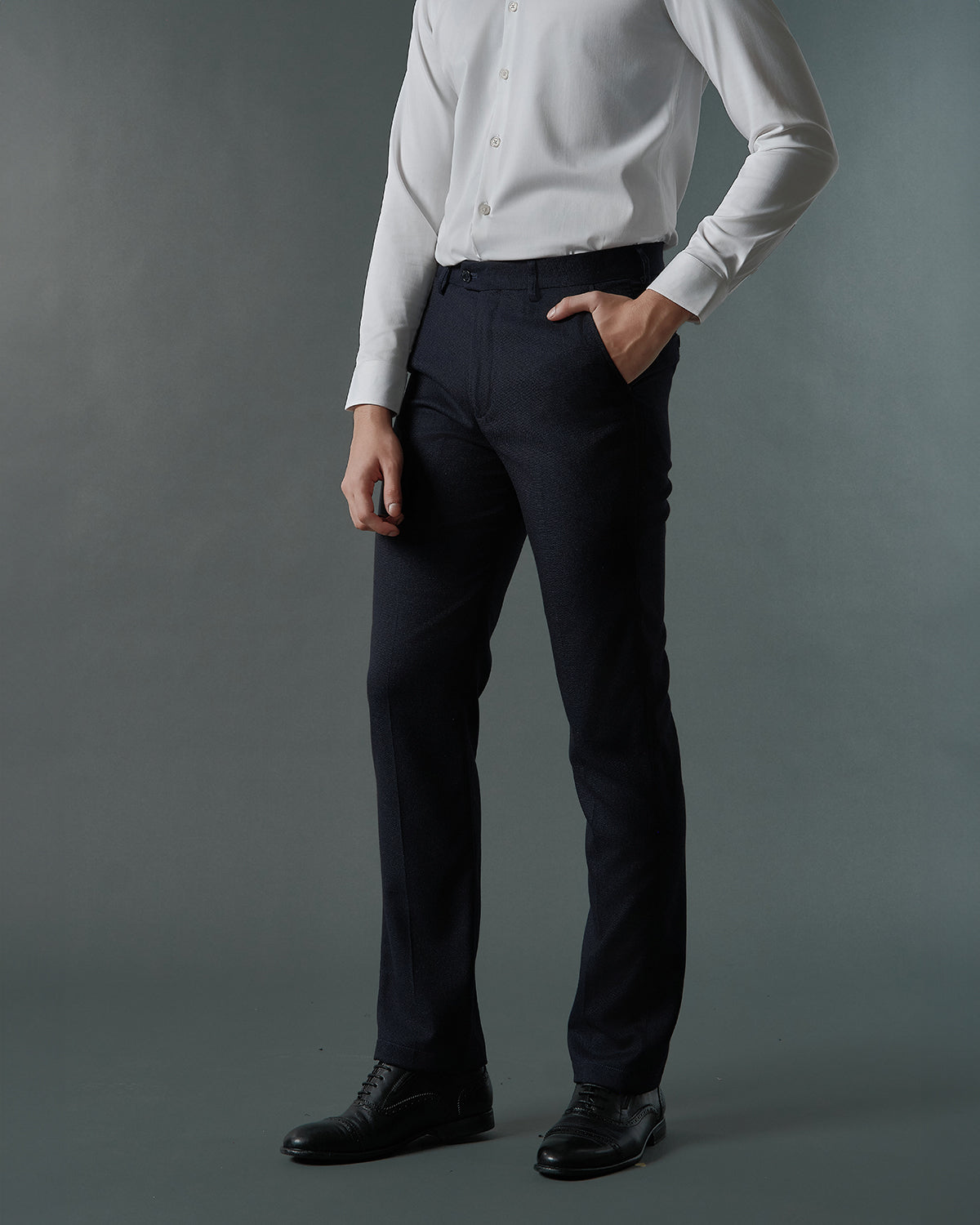 THE SAVILE SINGLE BREASTED SUIT (DARK BLUE)