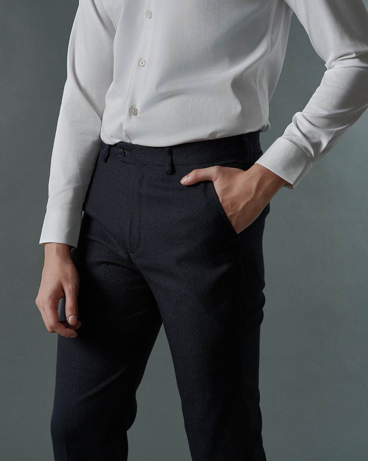 THE SAVILE SINGLE BREASTED SUIT (DARK BLUE)