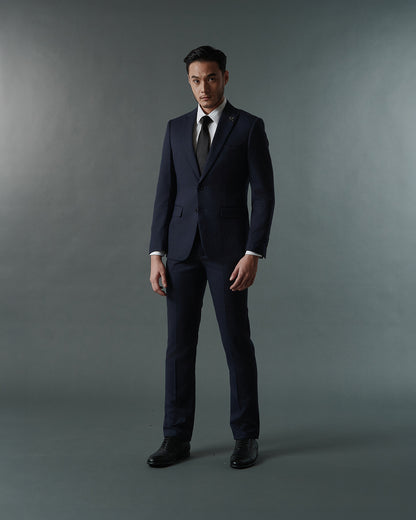 THE SAVILE SINGLE BREASTED SUIT (NAVY BLUE)
