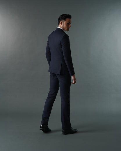 THE SAVILE SINGLE BREASTED SUIT (NAVY BLUE)