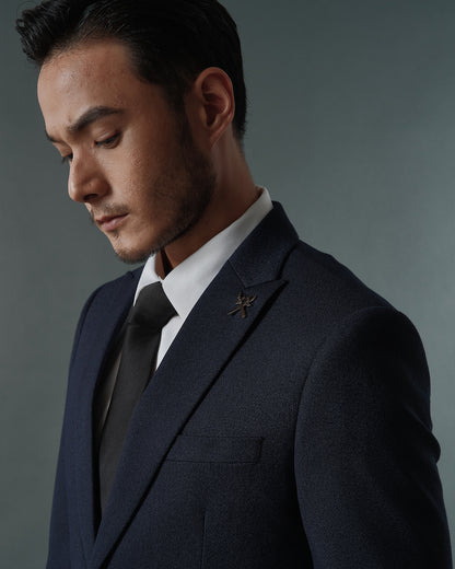 THE SAVILE SINGLE BREASTED SUIT (NAVY BLUE)