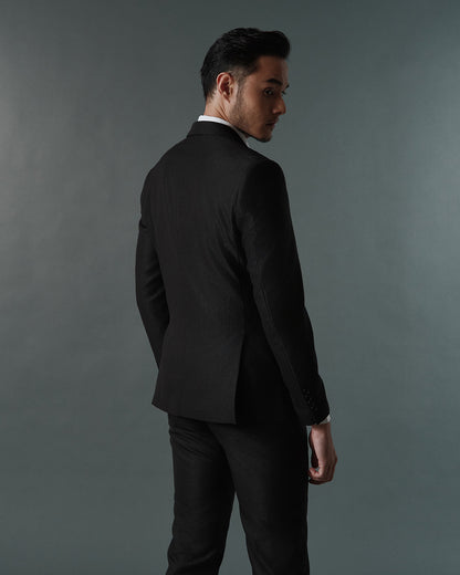THE SINCLAIR SINGLE BREASTED SUIT (BLACK)