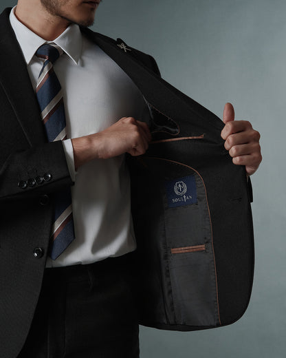 THE SINCLAIR SINGLE BREASTED SUIT (BLACK)