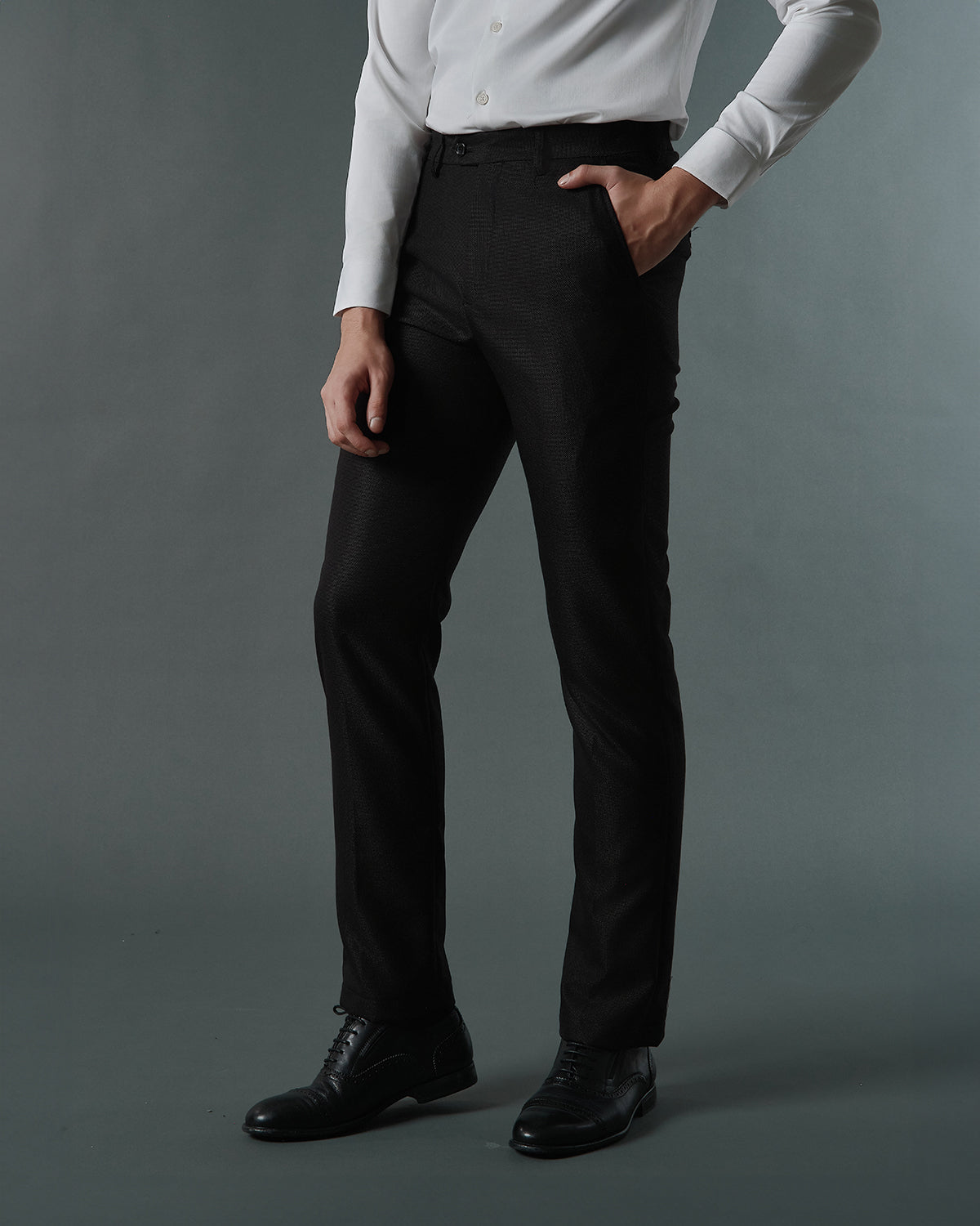 THE SINCLAIR SINGLE BREASTED SUIT (BLACK)