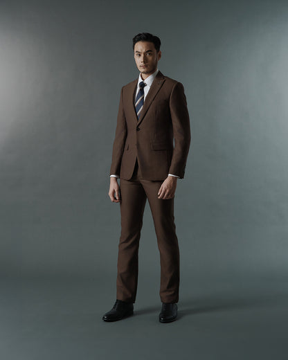 THE SINCLAIR SINGLE BREASTED SUIT (GOLDEN BROWN)