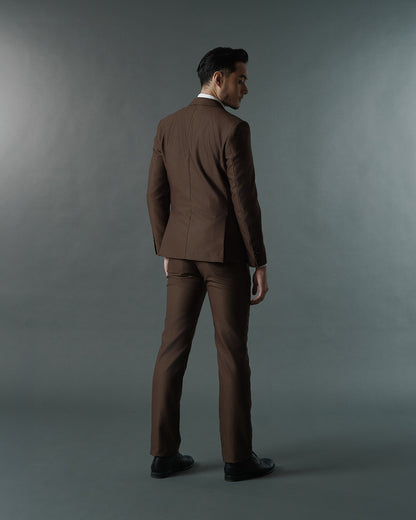 THE SINCLAIR SINGLE BREASTED SUIT (GOLDEN BROWN)