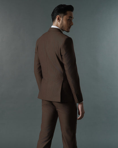 THE SINCLAIR SINGLE BREASTED SUIT (GOLDEN BROWN)