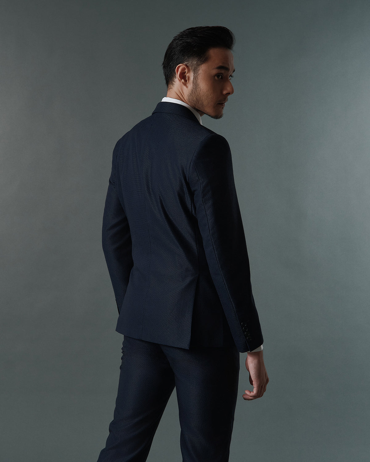 THE SINCLAIR SINGLE BREASTED SUIT (NAVY BLUE)