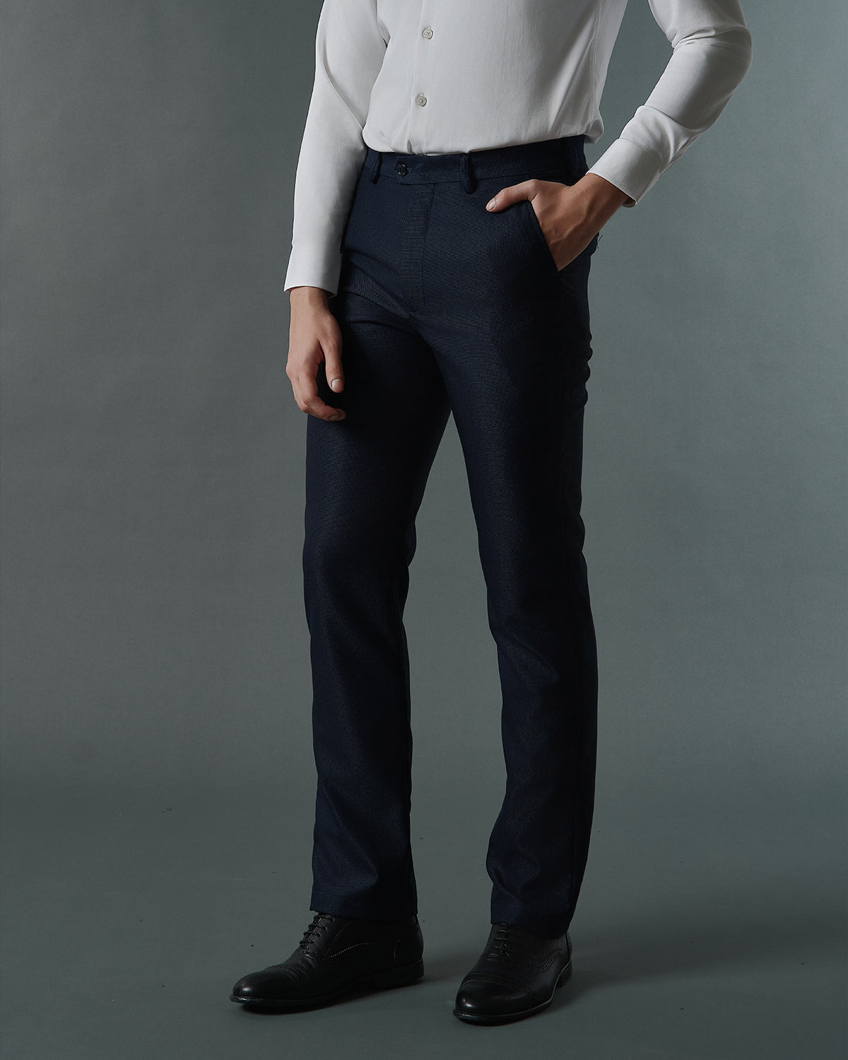 THE SINCLAIR SINGLE BREASTED SUIT (NAVY BLUE)