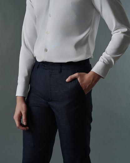 THE WINDSOR DOUBLE BREASTED SUIT (NAVY BLUE)