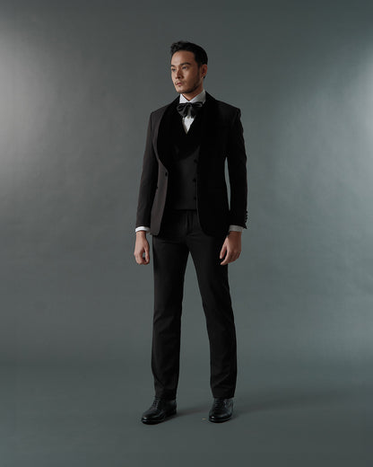 THE MONROE SINGLE BREASTED SUIT (BLACK)