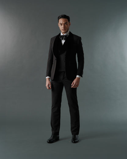 THE MONROE SINGLE BREASTED SUIT (BLACK)