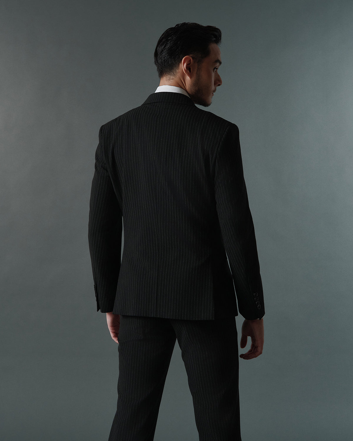 THE DOMINIC DOUBLE BREASTED SUIT (BLACK)