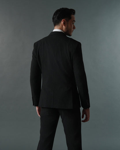 THE DOMINIC DOUBLE BREASTED SUIT (BLACK)