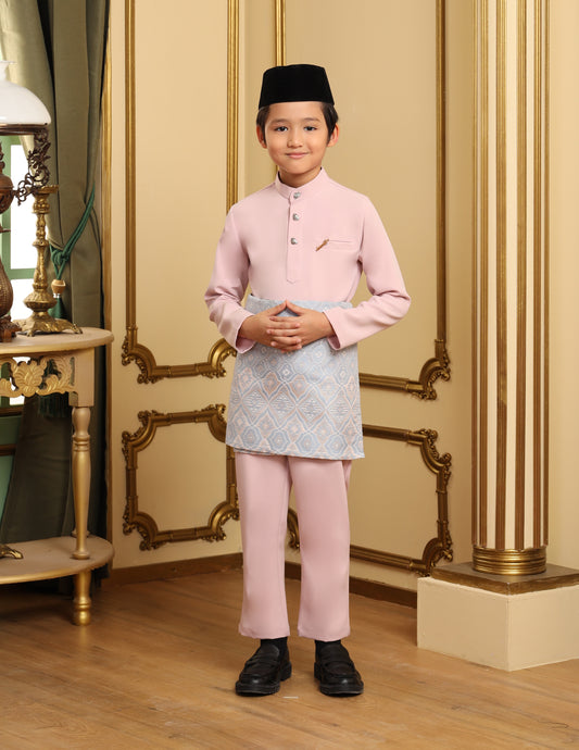 MINOR DEFECT SOULTAN BAJU MELAYU FOR KIDS (DUSTY PINK)