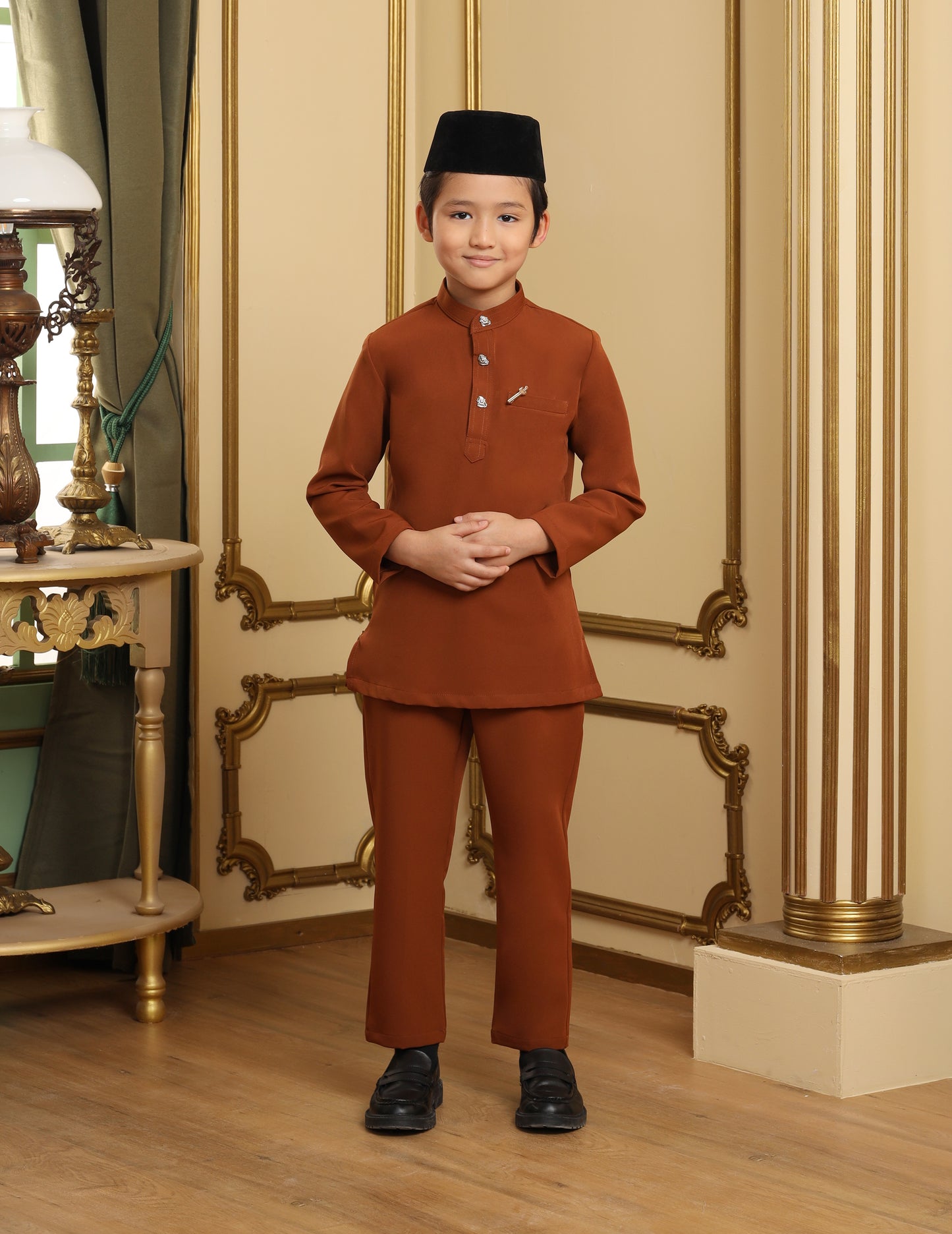 MINOR DEFECT SOULTAN BAJU MELAYU FOR KIDS (BROWN)