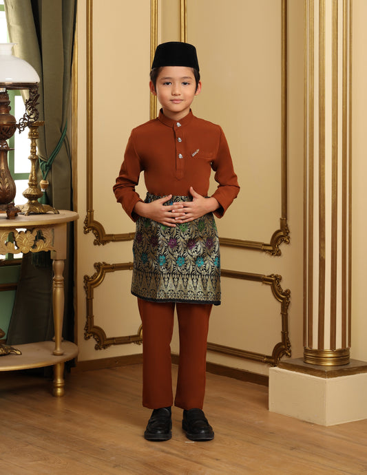 MINOR DEFECT SOULTAN BAJU MELAYU FOR KIDS (BROWN)