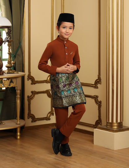 MINOR DEFECT SOULTAN BAJU MELAYU FOR KIDS (BROWN)