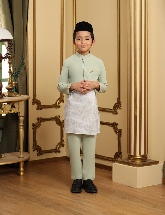 MINOR DEFECT SOULTAN BAJU MELAYU FOR KIDS (GREEN TEA)