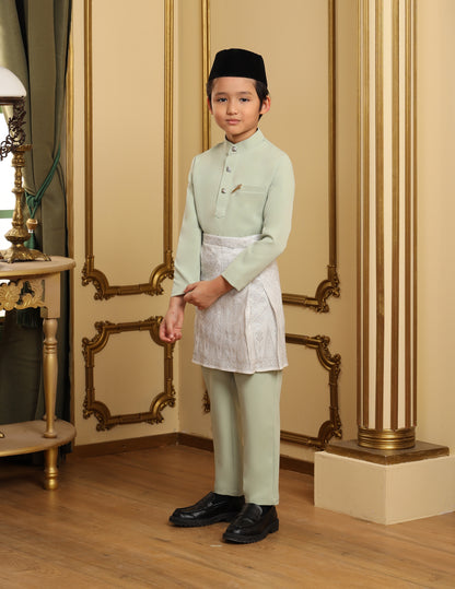 MINOR DEFECT SOULTAN BAJU MELAYU FOR KIDS (GREEN TEA)