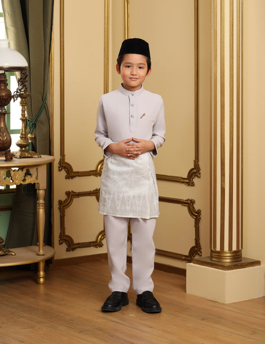 MINOR DEFECT SOULTAN BAJU MELAYU FOR KIDS (GREY)