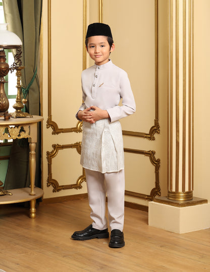 MINOR DEFECT SOULTAN BAJU MELAYU FOR KIDS (GREY)