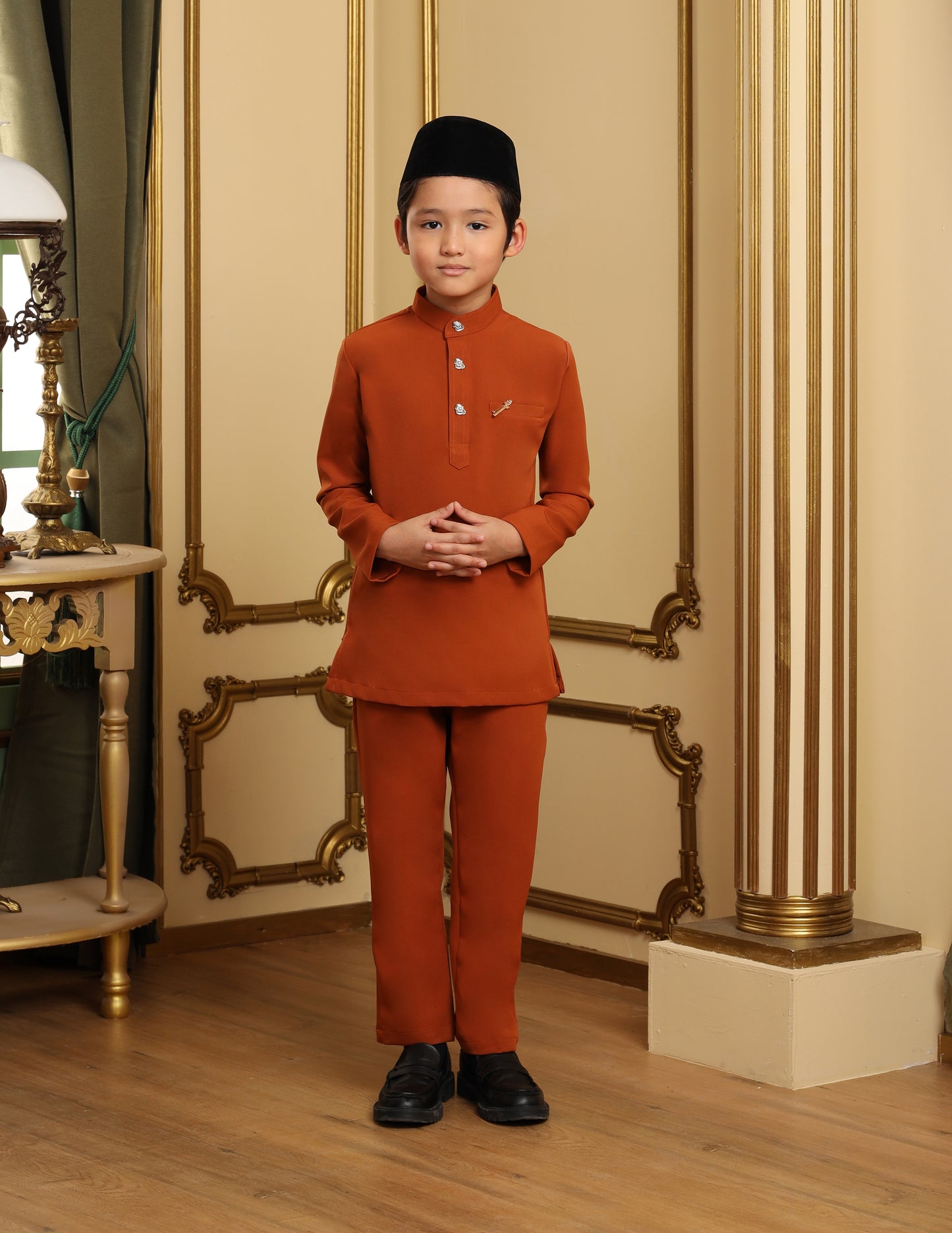 SOULTAN BAJU MELAYU FOR KIDS (BURNT ORANGE)