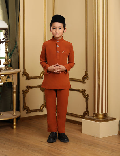 SOULTAN BAJU MELAYU FOR KIDS (BURNT ORANGE)