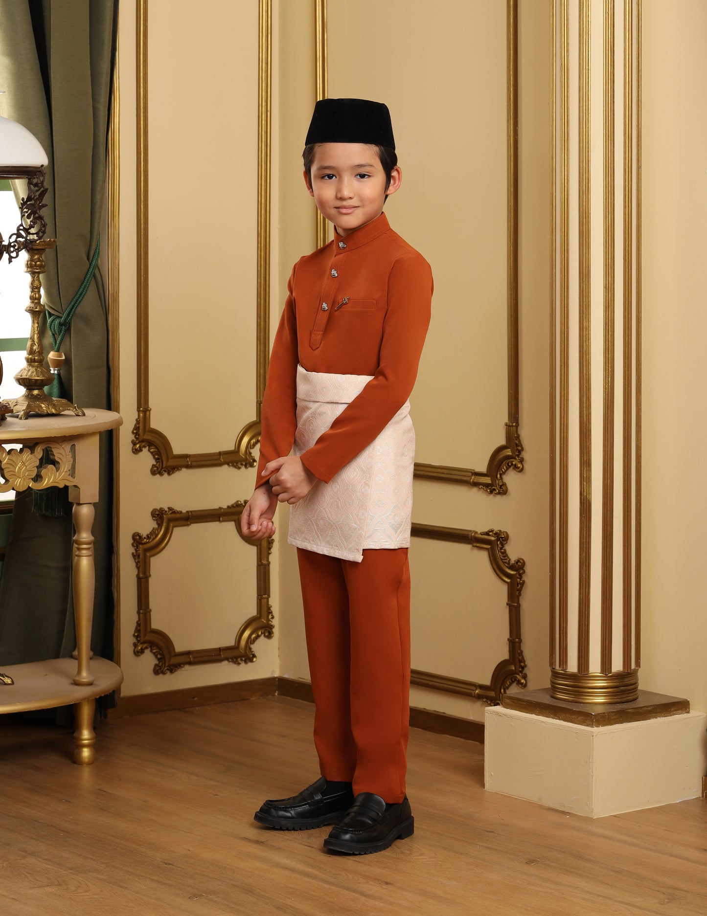 SOULTAN BAJU MELAYU FOR KIDS (BURNT ORANGE)