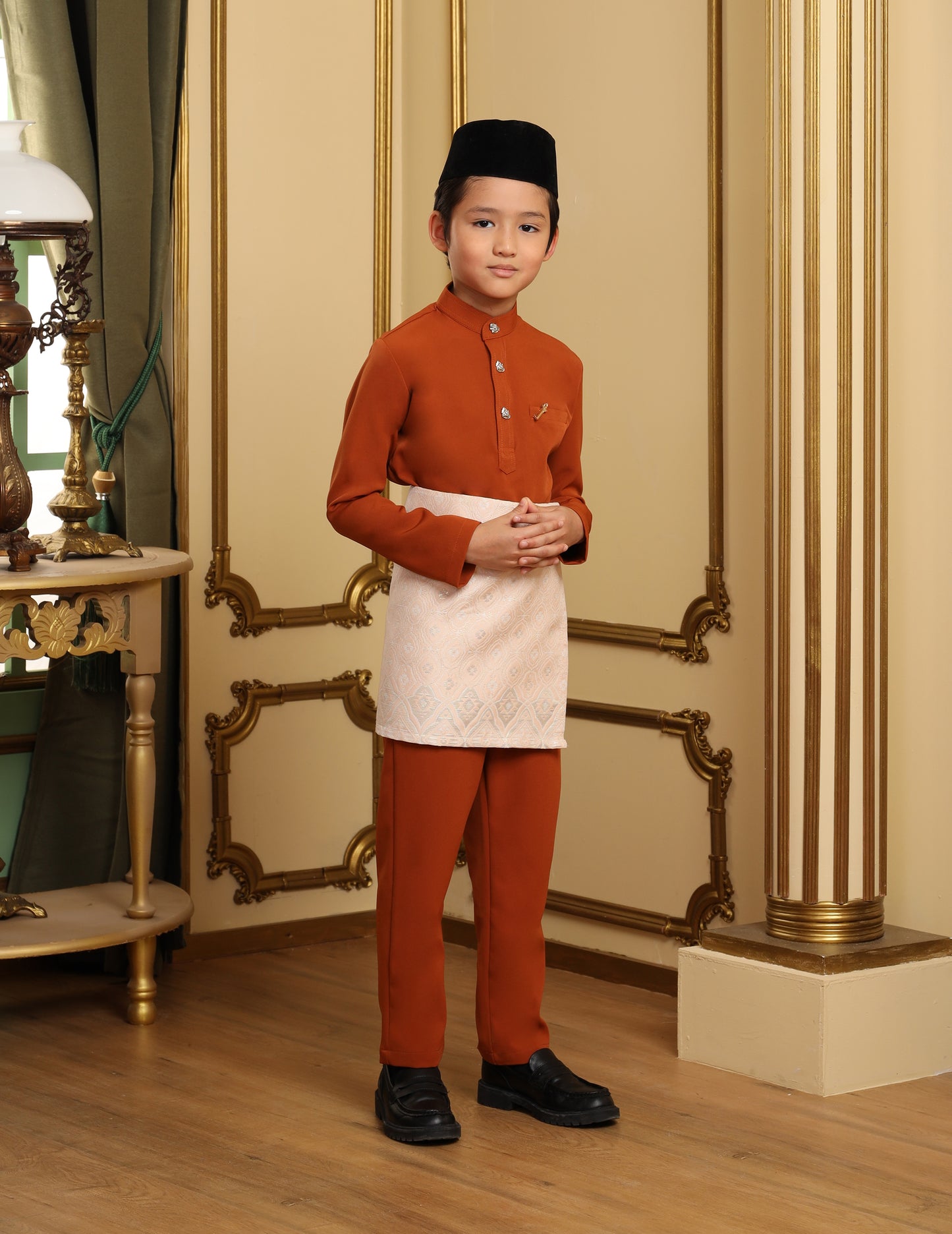 SOULTAN BAJU MELAYU FOR KIDS (BURNT ORANGE)