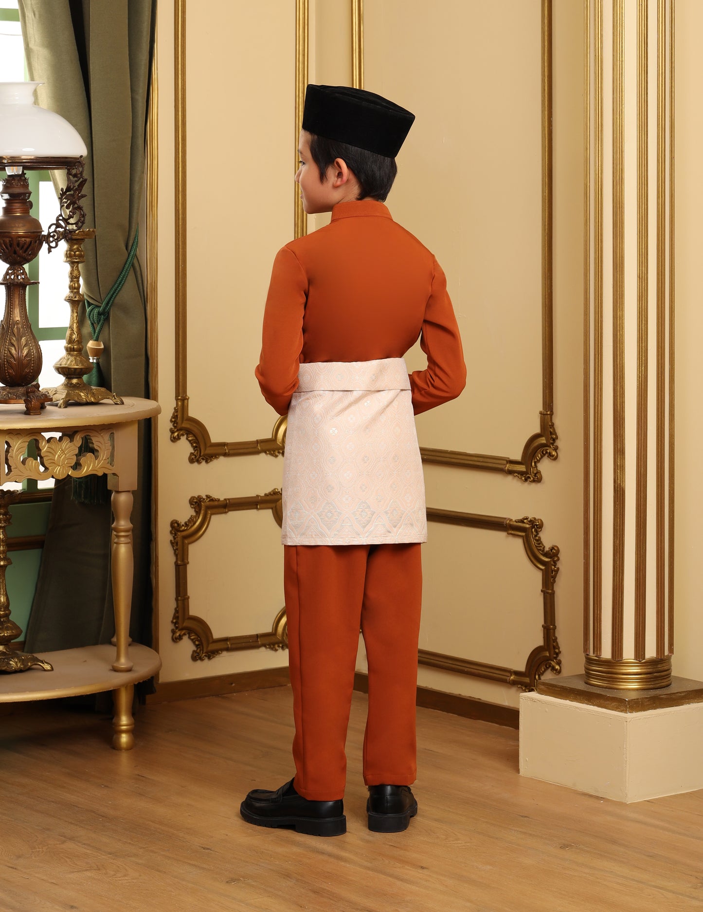 SOULTAN BAJU MELAYU FOR KIDS (BURNT ORANGE)