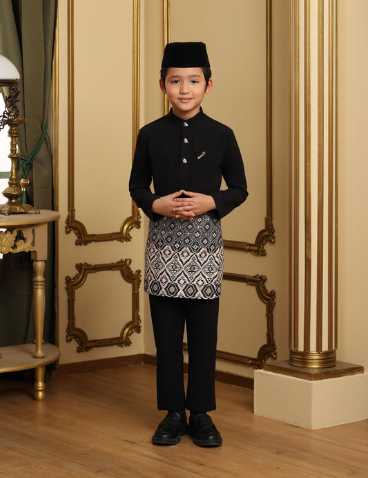 MINOR DEFECT SOULTAN BAJU MELAYU FOR KIDS (BLACK)