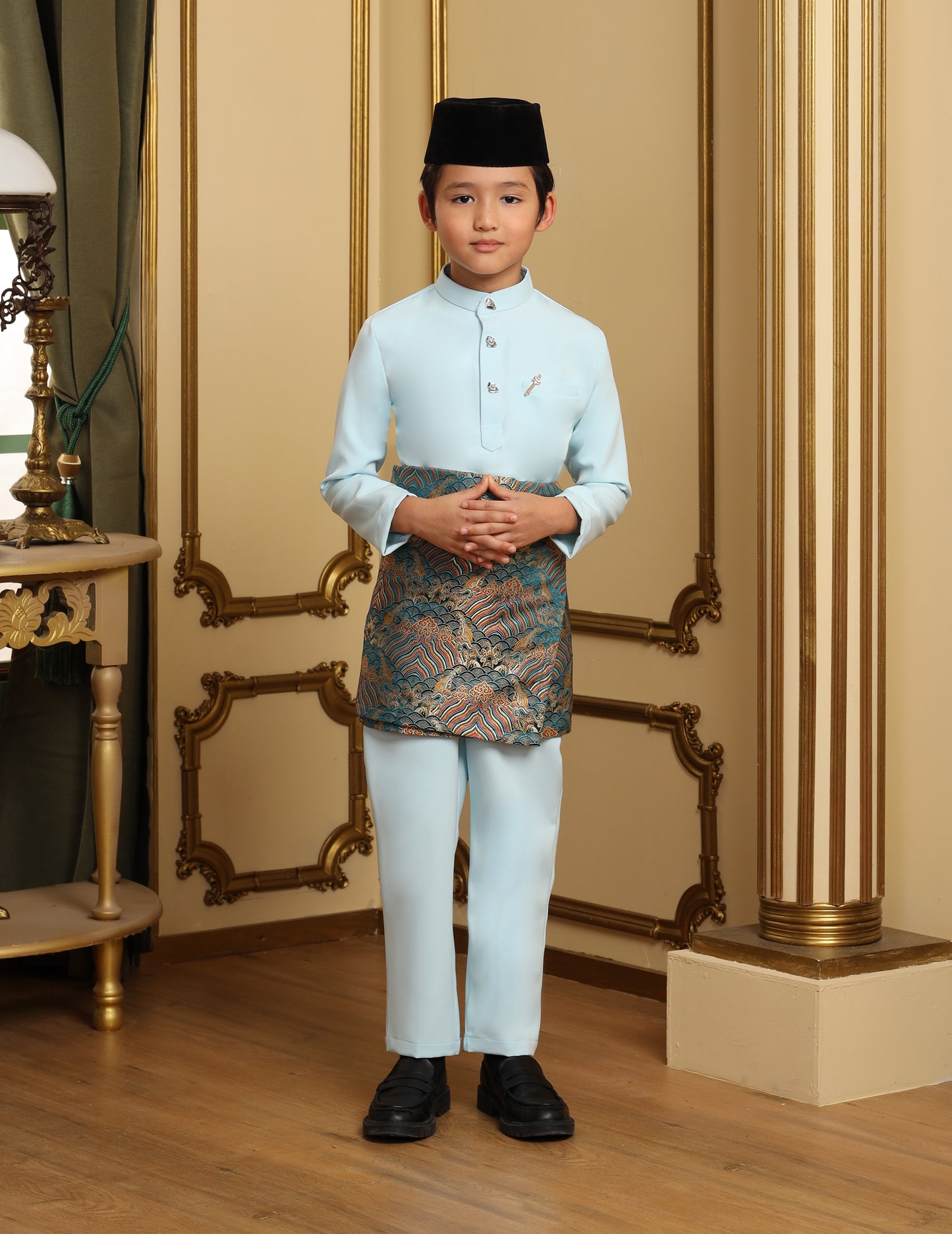 MINOR DEFECT SOULTAN BAJU MELAYU FOR KIDS (AQUA BLUE)