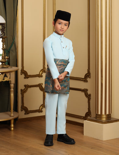 MINOR DEFECT SOULTAN BAJU MELAYU FOR KIDS (AQUA BLUE)